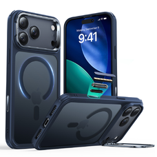 iPhone 17 Pro Max ESR Classic Hybrid HaloLock Kitámasztható tok - Matt Kék