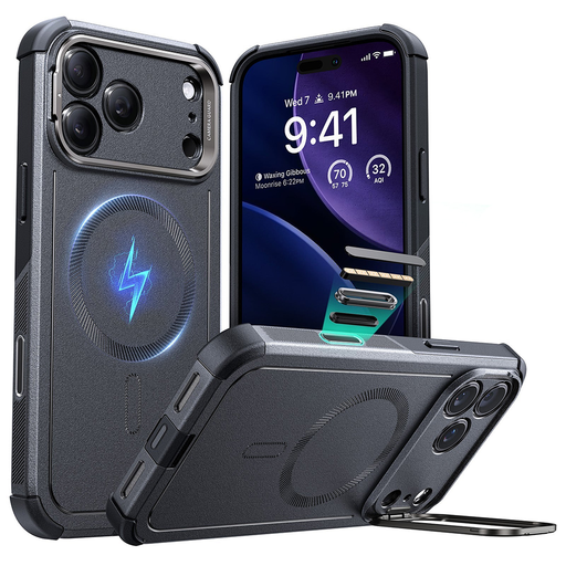 iPhone 17 Pro Max Szürke ESR - Cyber Armor Leszállóállvány tok