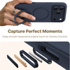 iPhone 17 Pro Torras QPRO Silicone Series - Tengerészkék tok - 2. kép