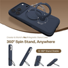iPhone 17 Pro Torras QPRO Silicone Series - Tengerészkék tok - 3. kép