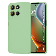 Motorola Moto G15 / G15 Power Techsuit SoftFlex - Menta Zöld tok