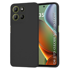 Motorola Moto G15 / G15 Power Techsuit - SoftFlex - Fekete tok