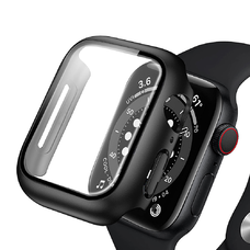Apple Watch 7 45mm ANANK kijelzővédő fekete tok