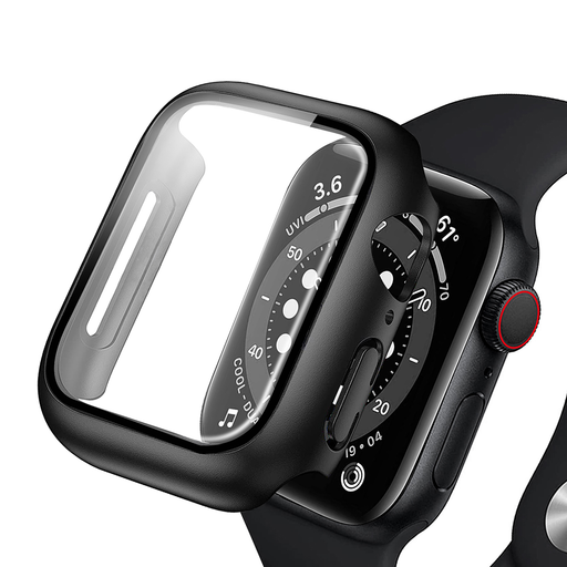 Apple Watch 7 45mm ANANK kijelzővédő fekete tok Apple Watch 7 45mm ANANK kijelzővédő fekete tok