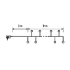 Home MLCS 600/M micro LED-es cluster fényfüzér, 9 m / 600 RYBG és melegfehér LED, 11 fényprogram, távirányító, hálózati adapter, kül- és beltéri kivitel - 1. kép