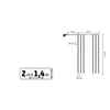 HOME KIN294DWW DOT LED-es fényfüggöny, 294db melegfehér DOT LED, 2m hosszú, állófényű, adapteres tápellátás, kül- és beltéri kivitel - 0. kép