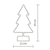Home KAD 19 PINE karácsonyfa asztaldísz, 20 db LED, ABS műanyag, 21 x 39 cm - 1. kép