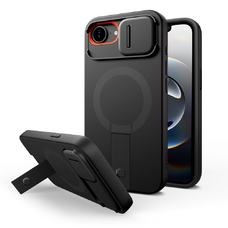 iPhone 16e Tech-protect Kevlar Aura Magsafe tok Fekete