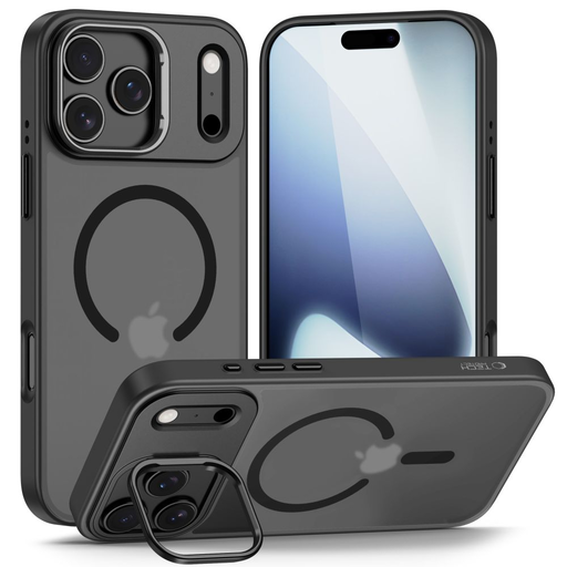 iPhone 17 Pro Tech-protect Magstand Magsafe Matt Fekete tok