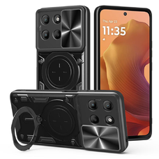 Motorola Moto G15 / G15 Power Techsuit CamGuard Pro fekete tok