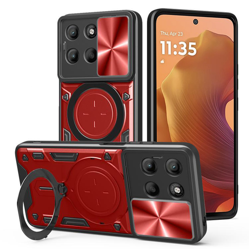 Motorola Moto G15 / G15 Power Red Techsuit CamGuard Pro tok Motorola Moto G15 / G15 Power Red Techsuit CamGuard Pro tok