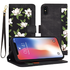 Apple iPhone X / iPhone XS Techsuit - FlipCraft - Flowers of the Dawn tok