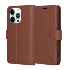 Apple iPhone 14 Pro Barna Techsuit Leather Folio tok