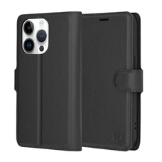 iPhone 14 Pro Fekete Techsuit - Leather Folio tok