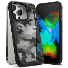  iPhone 14 Pro Camo Black Ringke Fusion X Design tok