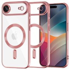 iPhone 17 Air Rózsaszín Techsuit Luxury Crystal MagSafe tok