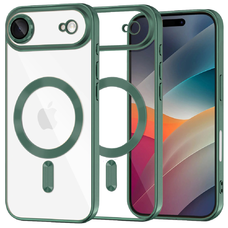 iPhone 17 Air Deep Green Techsuit - Luxury Crystal MagSafe tok