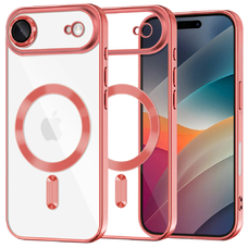 iPhone 17 Air Piros Techsuit Luxury Crystal MagSafe tok