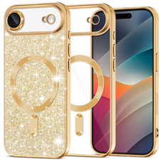 iPhone 17 Air Gold Techsuit - Luxury Glitter MagSafe tok