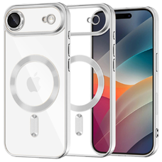 iPhone 17 Air Ezüst Techsuit Luxury Crystal MagSafe tok