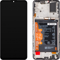 LCD kijelzőmodul Honor X7-hez, akkumulátorral, fekete