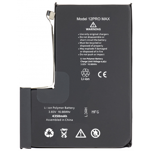 Akkumulátor Apple iPhone 12 Pro Max-hoz, 4350mAh nagy kapacitású
