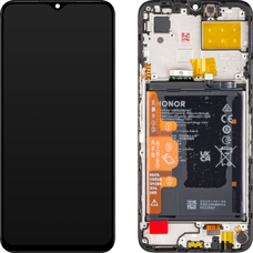 LCD Kijelzőmodul Honor 70 Lite-hoz, akkumulátorral, fekete