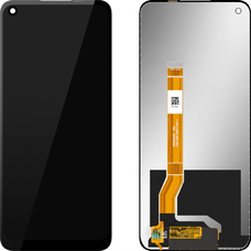 LCD Kijelző Modul MP Realme Q3s / Q3t / Q5 készülékhez, keret nélkül, Utángyártott, Fekete