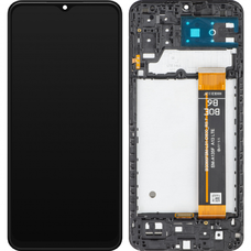 LCD kijelzőmodul MP Samsung Galaxy A13 A135 / A13 A137 / M13 M135 készülékhez, Utángyártott, Fekete