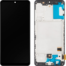 LCD Kijelzőmodul MP Samsung Galaxy A41 A415, Utángyártott, Fekete