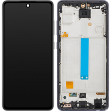LCD Kijelző Modul MP Samsung Galaxy A52 5G A526 / A52 A525 / A52s 5G A528, Utángyártott, Fekete