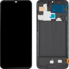LCD Kijelzőmodul MP Samsung Galaxy A70 A705, Utángyártott, Fekete