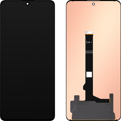 LCD kijelző modul MP Xiaomi Poco X6 / Redmi Note 13 Pro 5G-hez, OLED verzió, keret nélkül, utángyártott, fekete