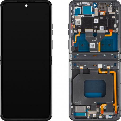 LCD kijelzőmodul Motorola Razr 2024 / Razr 50-hez, belső rész, Koala szürke (acélgyapot)
