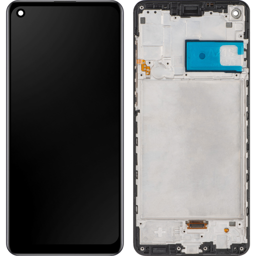 LCD Kijelzőmodul MP Samsung Galaxy A21s A217-hez, Aftermarket, Fekete