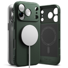 iPhone 17 Pro Ringke Onyx Magnetic Magsafe sötétzöld tok
