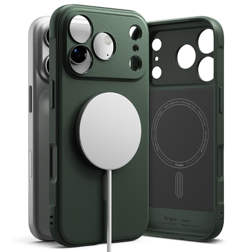 iPhone 17 Pro Ringke Onyx Magnetic Magsafe sötétzöld tok iPhone 17 Pro Ringke Onyx Magnetic Magsafe sötétzöld tok