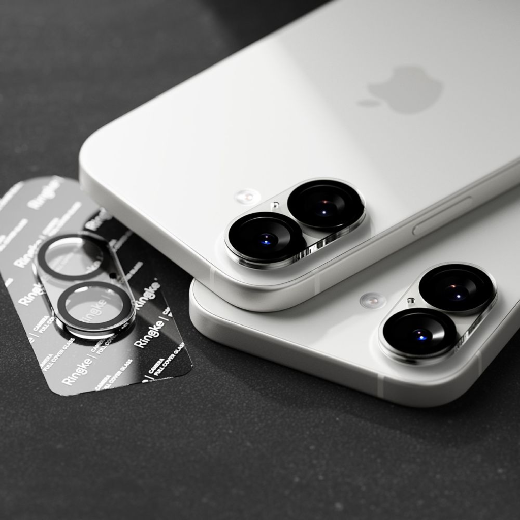 iPhone 17 Ringke Camera Full Cover 2-pack üvegfólia Fekete - 7