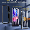 Samsung Galaxy S25 FE Fekete Techsuit - ColorVerse 360 Series + Képernyővédő tok - 0. kép