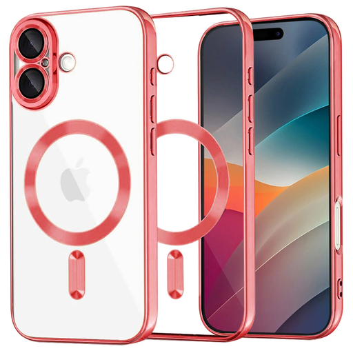iPhone 17 Techsuit - Luxury Crystal MagSafe - Red tok iPhone 17 Techsuit - Luxury Crystal MagSafe - Red tok