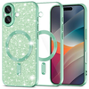 iPhone 17 Light Green Techsuit Luxury Glitter MagSafe tok - 0. kép