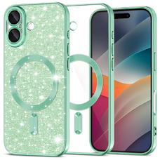 iPhone 17 Light Green Techsuit Luxury Glitter MagSafe tok