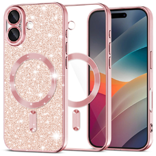 iPhone 17 Rose Gold Techsuit Luxury Glitter MagSafe tok