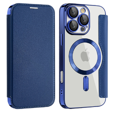 iPhone 17 Pro Max Kék Techsuit SmartMag Book Case tok