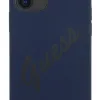 iPhone 12 mini Guess GUHCP12SLSVSBL Silicone Vintage tok kék színben - 1. kép