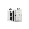 iPhone 12 mini Guess GUHCP12MLSVSBL Silicone Vintage White Script tok fekete színben - 1. kép