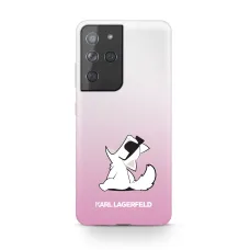 Samsung S21 Ultra Karl Lagerfeld KLHCS21LCFNRCPI Choupette Fun pink