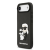 Karl Lagerfeld 3D Gumi Karl és Choupette tok iPhone 17 Air-hez fekete tok - 0. kép