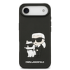 Karl Lagerfeld 3D Gumi Karl és Choupette tok iPhone 17 Air-hez fekete tok - 1. kép