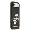 Karl Lagerfeld 3D Gumi Karl és Choupette tok iPhone 17 Air-hez fekete tok - 2. kép
